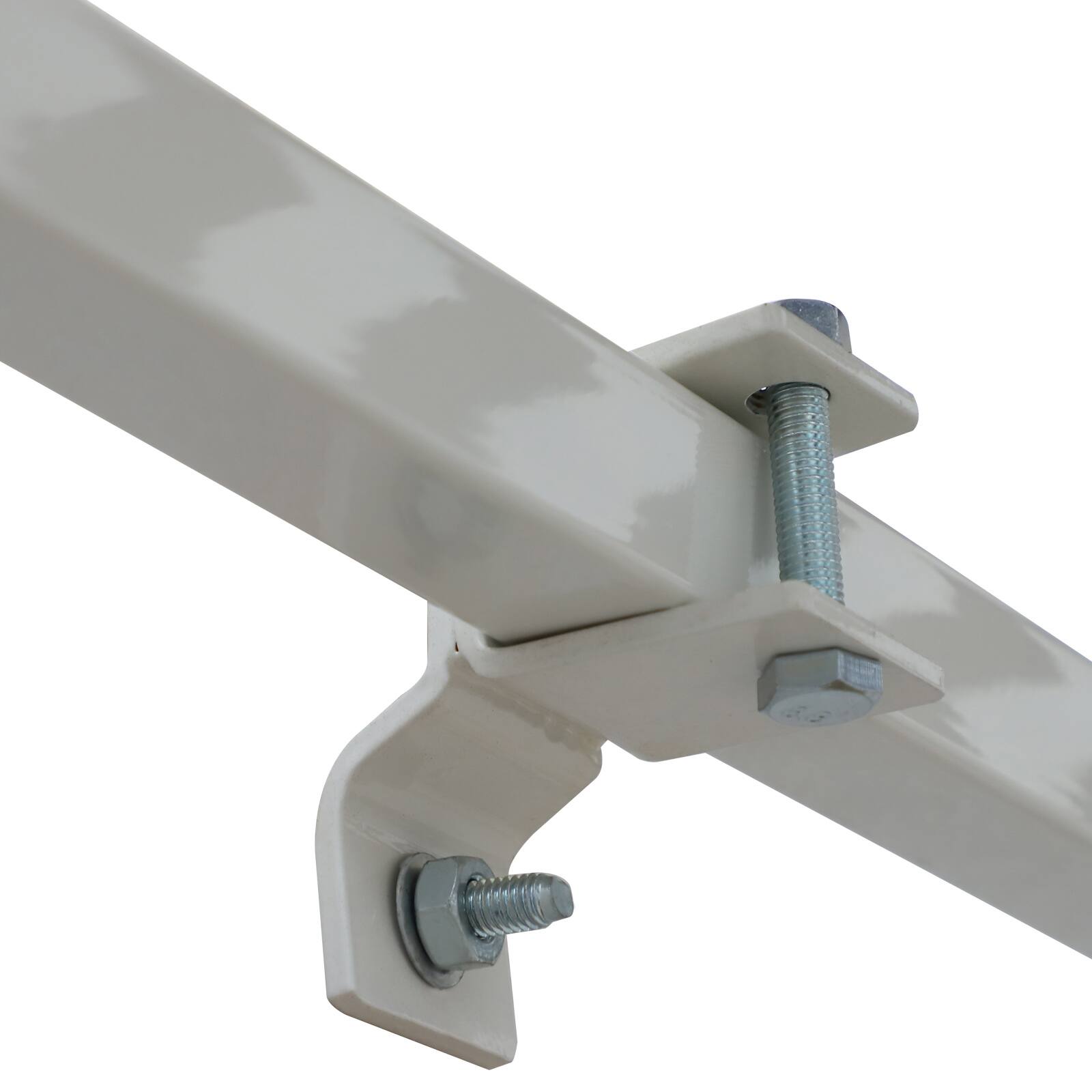 Alt View 8. Outsunny - 10' x 8' Retractable Awning, Patio Awnings, Sunshade Shelter w/ Manual Crank Handle, UV & Water-Resistant Fabric - Coffee Stripes.