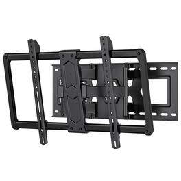 X-assembly - Ultra Slim Full Motion TV Wall Mount for 37-90 inch,Max VESA 600x400mm,Fits 8/16/24 Studs - Black