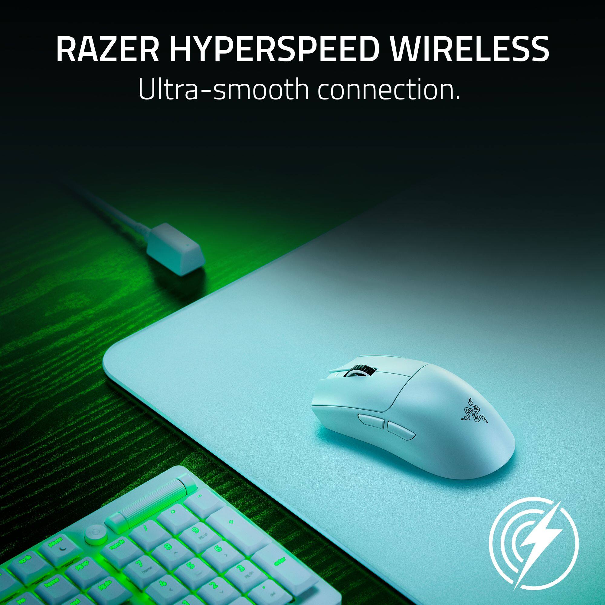 RAZER HYPERSPEED WIRELESS: Ultra-smooth connection.