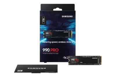 Samsung 990 PRO 1TB Internal SSD PCle Gen 4x4 NVMe MZ-V9P1T0B/AM Samsung 990 PRO 1TB Internal SSD PCle Gen 4x4 NVMe MZ-V9P1T0B/AM