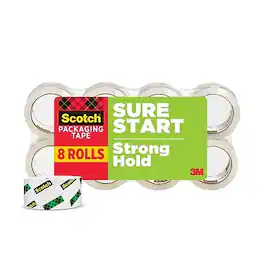 Scotch - Packing Tape, 1.88" x 54.6 yds., 8/Pack - Clear