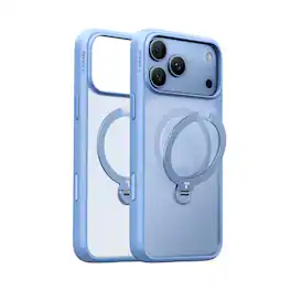 TORRAS - Ostand Q3 Spin - Military-Grade Magnetic Rotatable Case, 90° Adjustable Stand & MagSafe for iPhone 18 Pro - Blue