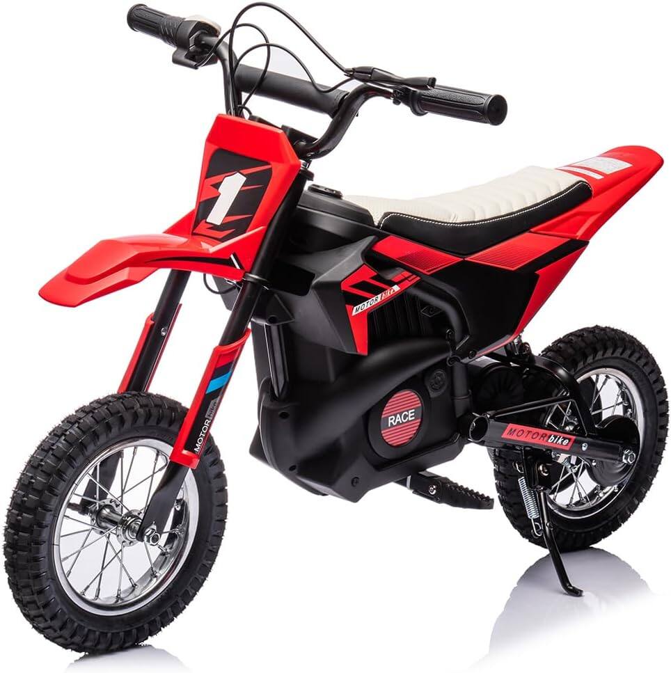 Homhougo - 24V Kids Electric Dirt Bike, Off-Road Motorcycle with 250W Motor, Metal Suspension & Leather - Blue price history on PriceWatchPro