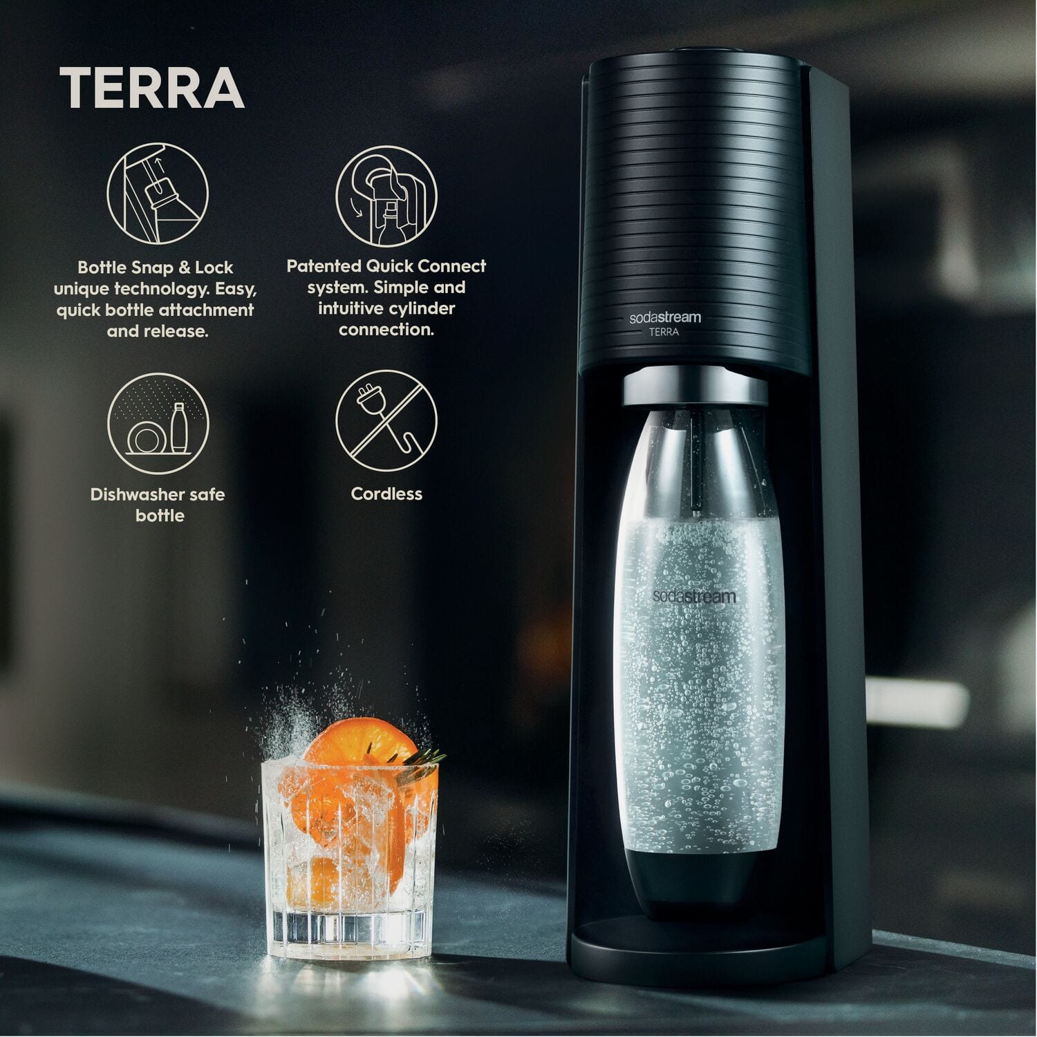 Alt View 17. SodaStream - Terra Water Maker Kit - Black.