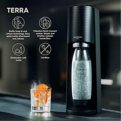 SodaStream Terra Water Maker Kit Black 1012811011 - Open Box SodaStream Terra Water Maker Kit Black 1012811011 - Open Box