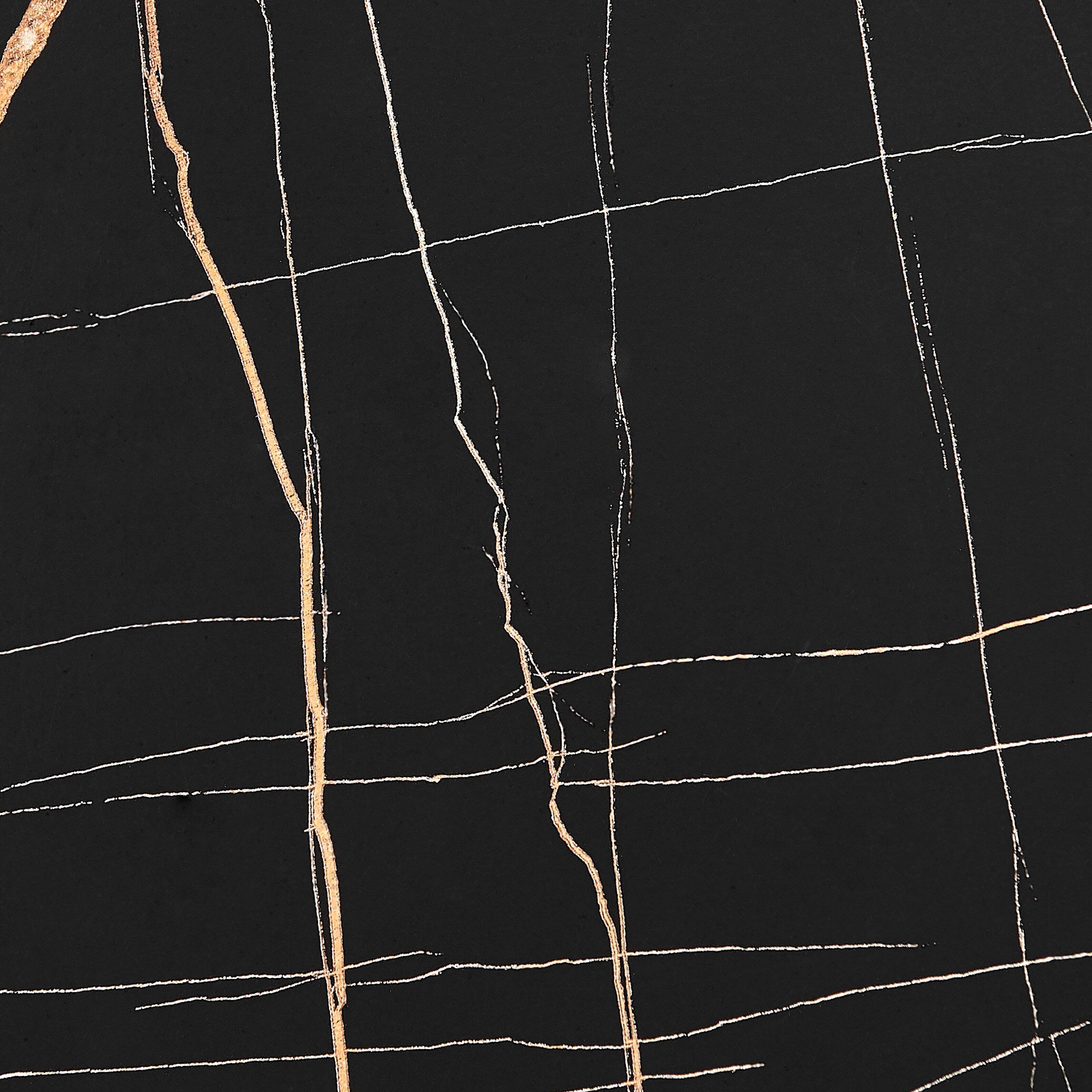 Alt View 10. Danya B - Harper Round Side Accent Table - Black Marble/Black - Black Marble/Black.