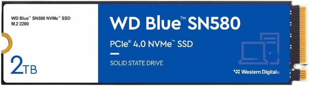 WD Blue SN580 2TB NVMe SSD PCIe4 動作確認済み Western Digital 2TB WD Blue SN580 NVMe Internal SSD Gen4 x4 PCIe