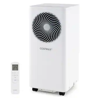 Costway - 10000 BTU Portable Air Conditioner 3-in-1 Floor AC Unit with Fan & Dehumidifier - White
