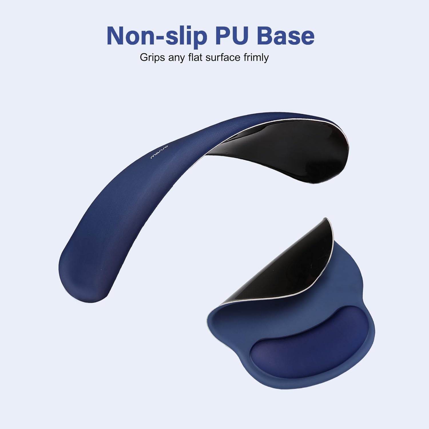 Non-slip PU Base  
Grips any flat surface firmly