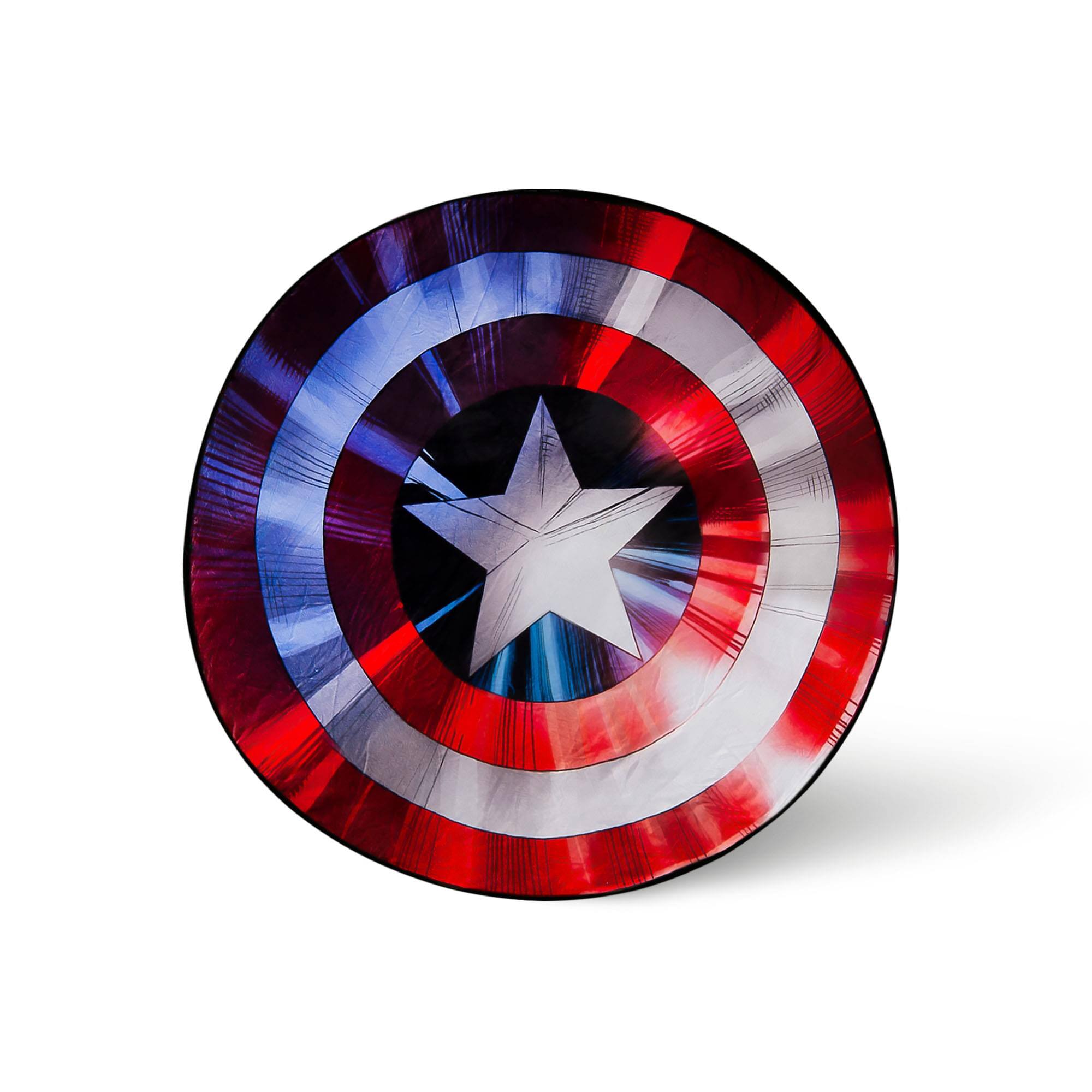 Surreal Entertainment - Marvel Captain America Shield Oversized Fleece Sherpa Throw Blanket | 72 Inches - Red price history on PriceWatchPro