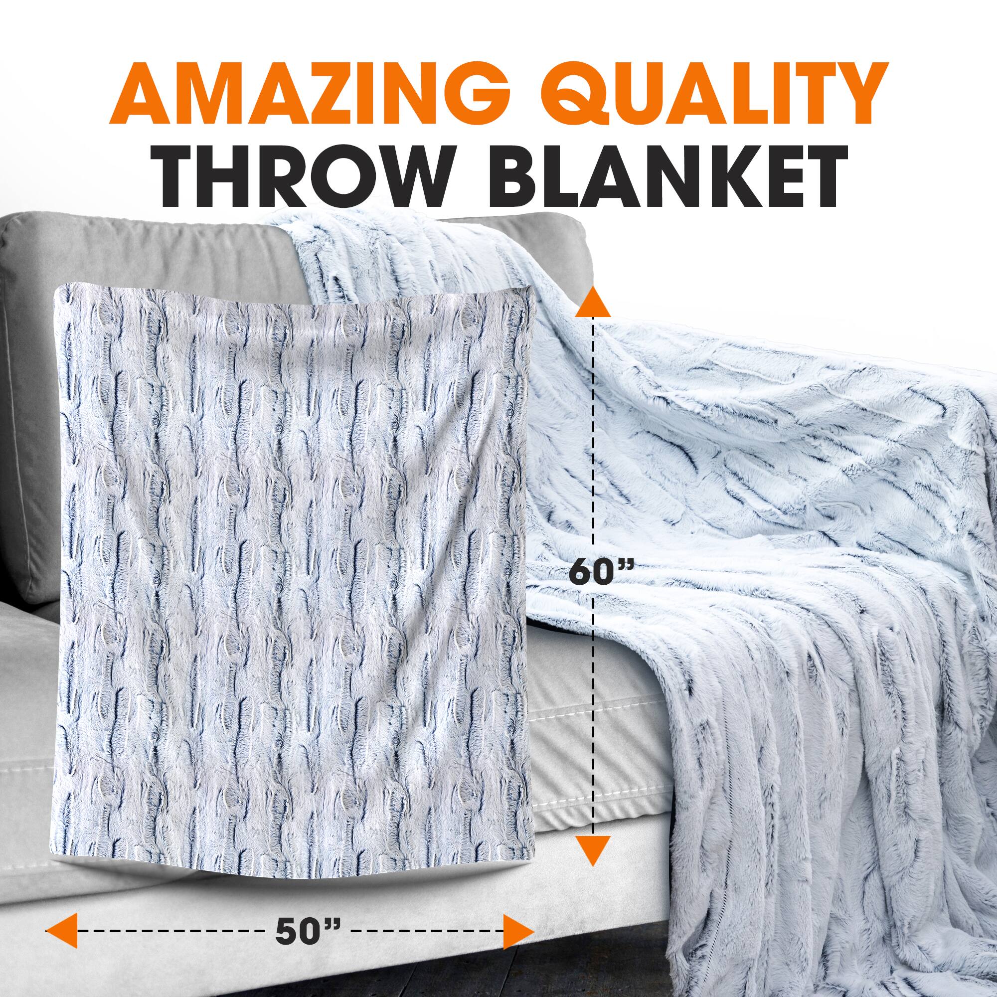 AMAZING QUALITY THROW BLANKET  
60" x 50"
