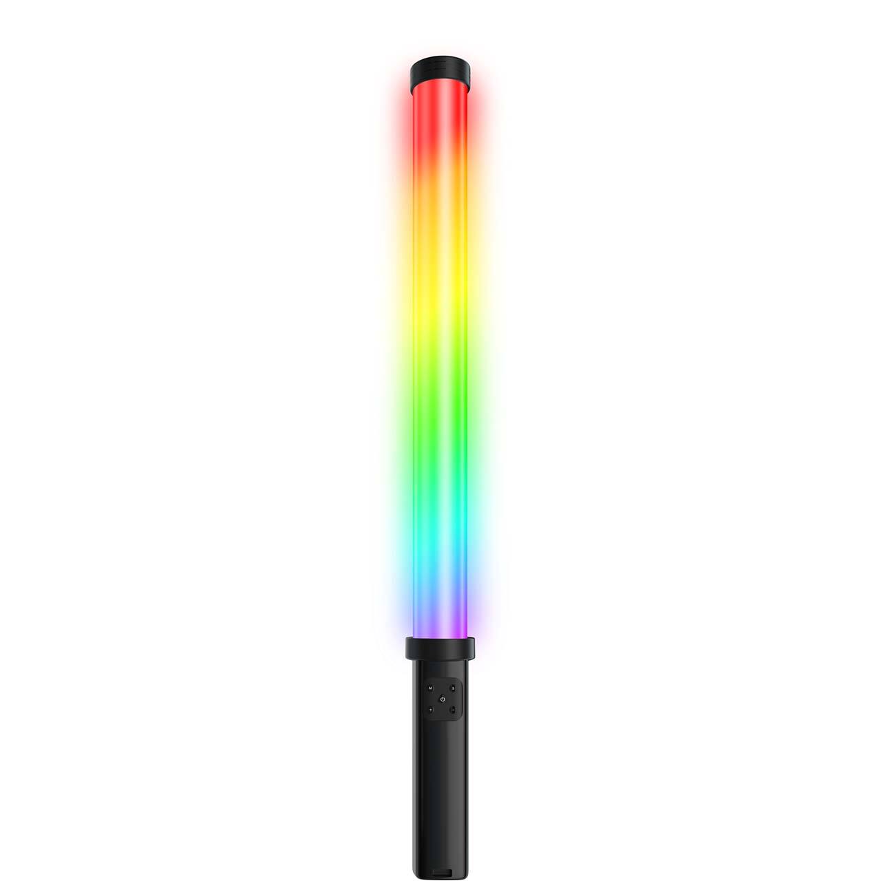 Front. Bower - 360° White/RGB 19" Wand with Built-In Rechargeable Battery.