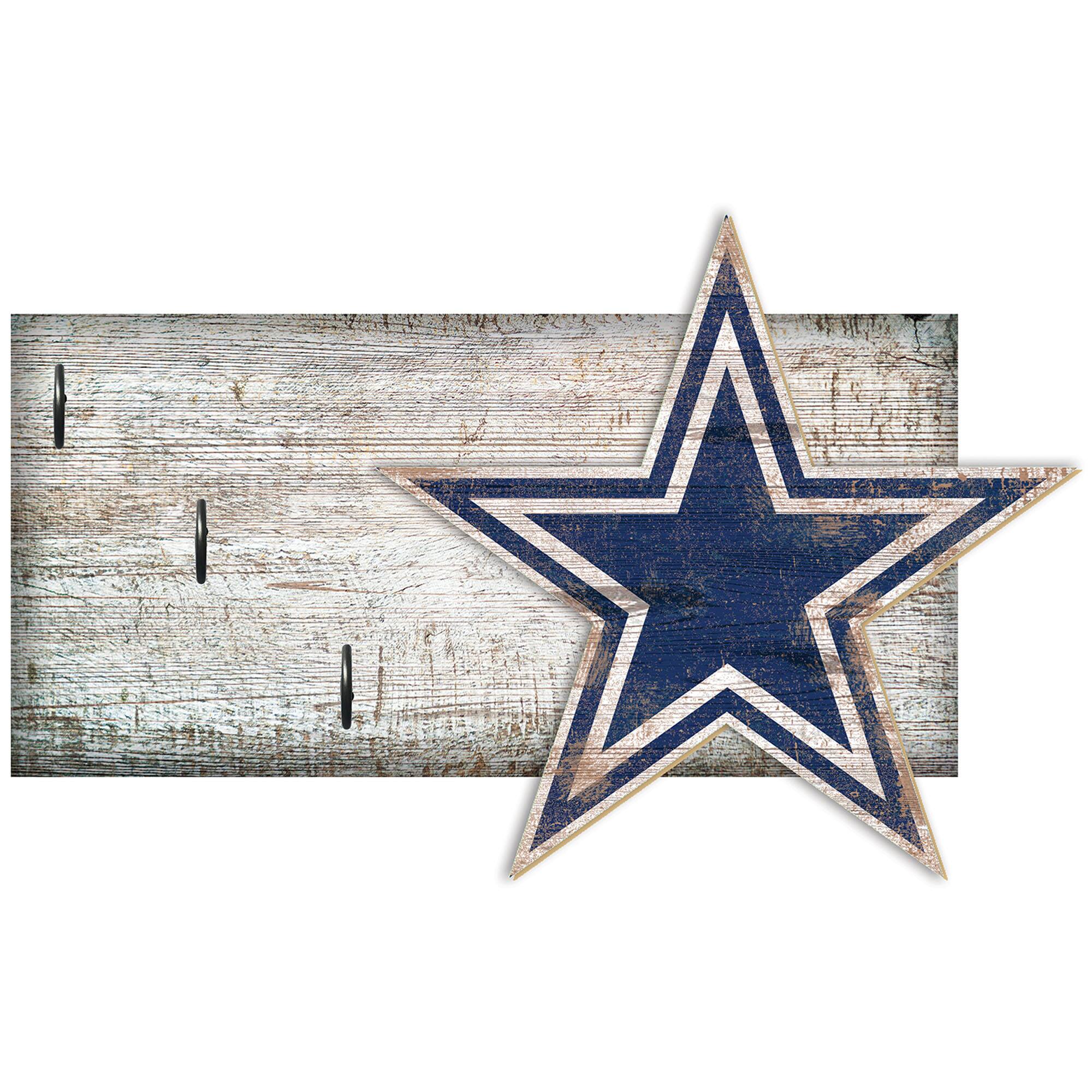 Dallas Cowboys 6" x 12" Mounted Key Holder