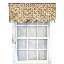 RLF Home - Florida Regal 3" Rod Pocket Lining Luxurious and Elegant Window Treatment Valance 50" x 17" - Sage
