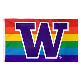 WinCraft - Washington Huskies 3' x 5' Single-Sided Deluxe Team Pride Flag - Multicolor