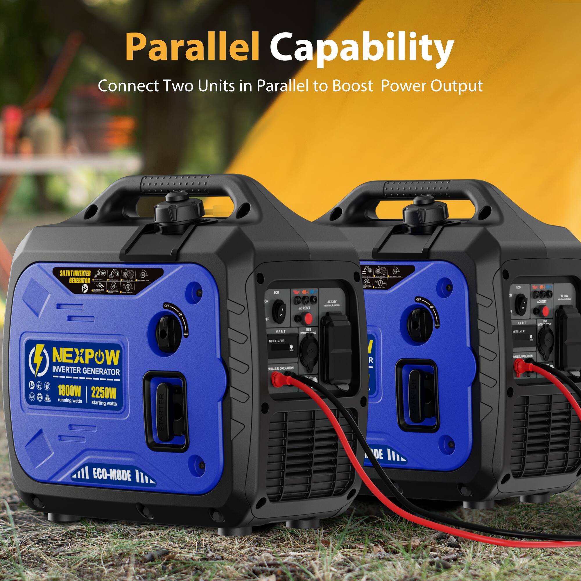NEXPOW 2250 Watt Smart Portable Inverter Generator with Super