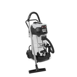 Dapper Supply - 21 Gallon 8.5 Peak HP Wet Dry Vacuum Stainless Steel Shop Vac with Drain and Attachments - Silver