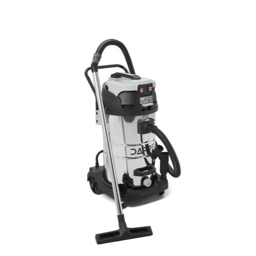 Front. Dapper Supply - 21 Gallon 8.5 Peak HP Wet Dry Vacuum Stainless Steel Shop Vac with Drain and Attachments - Silver.