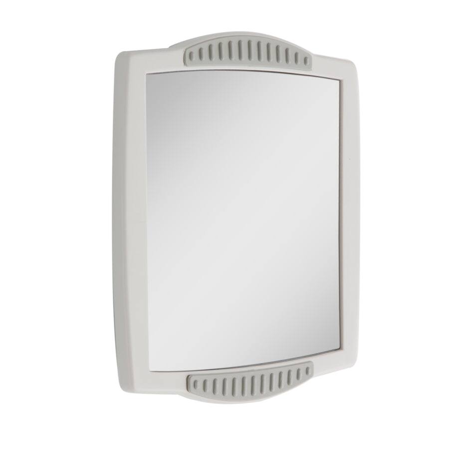 Alt View 3. Zadro - Fogless Clip-On Shower Mirror with Suction Cup Wall Mount - Gray.