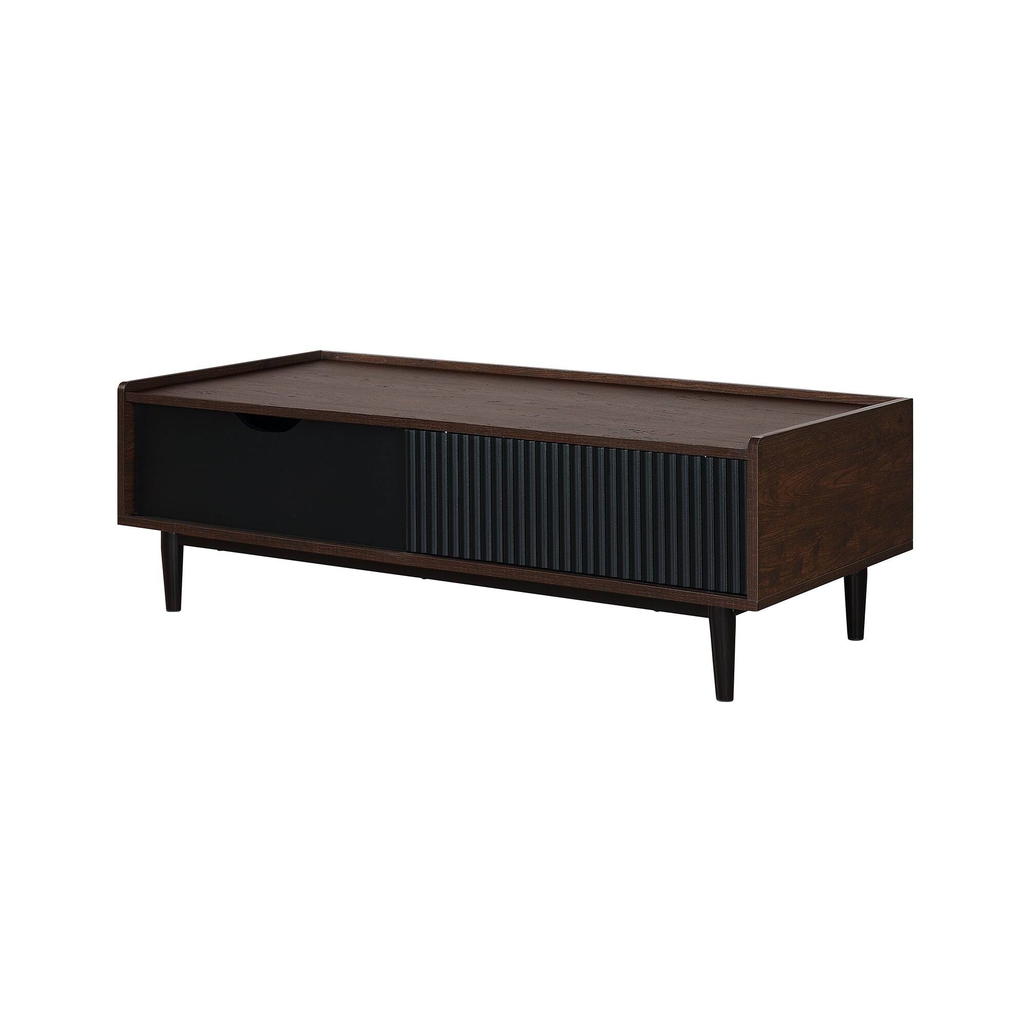 Alt View 7. Manhattan Comfort - Duane Mid-Century Modern 47" Coffee Table - Black.