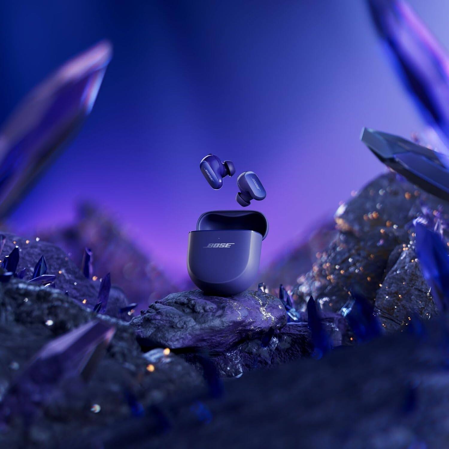 Alt View 4. Bose - Bose QuietComfort Ultra Earbuds (2nd Gen) Bundle with Fast Charger - Noise Cancelling (Midnight Violet) - Midnight Violet.