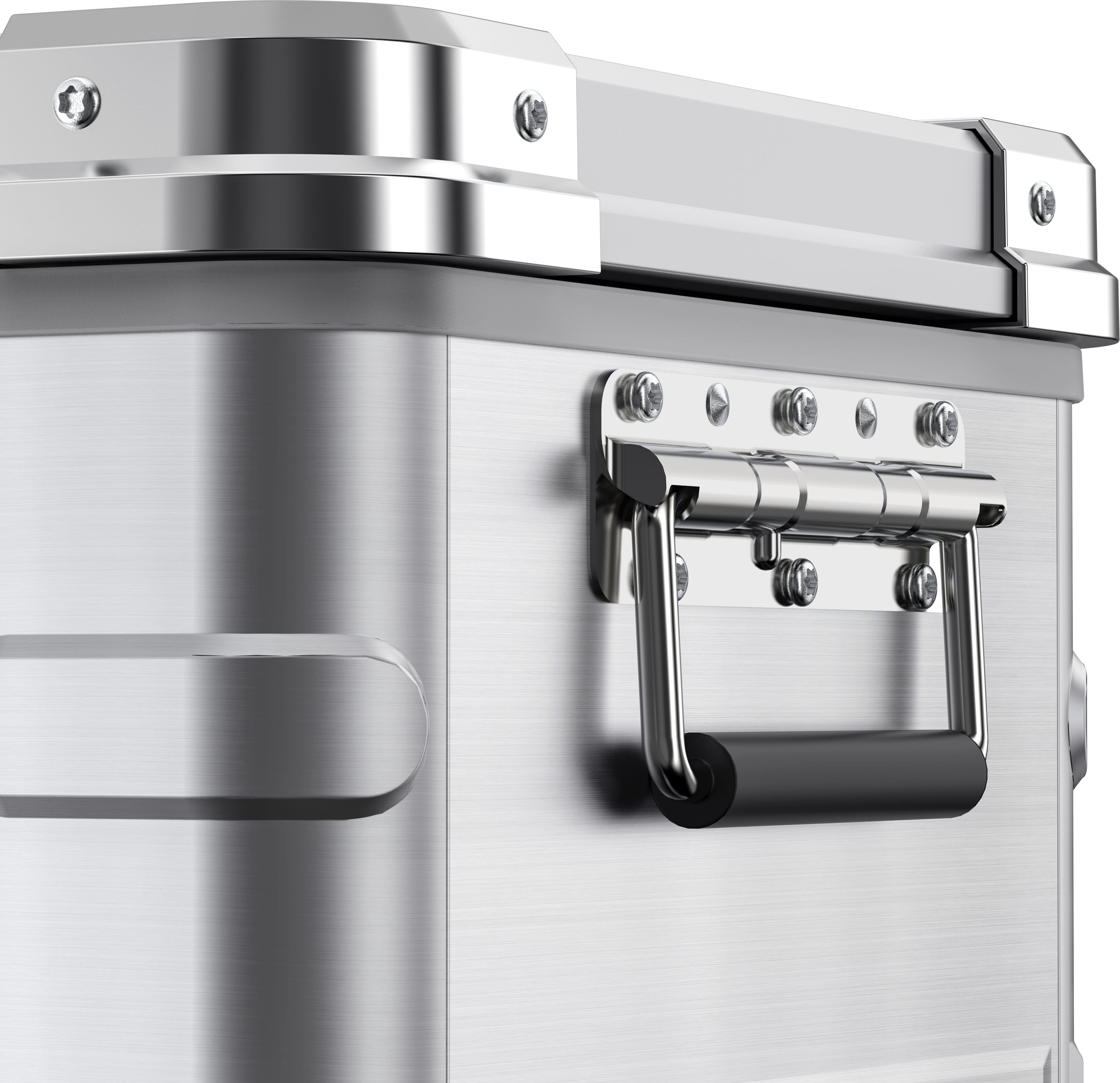 ICECO APL35 Aluminum Dual Zone 37QT Portable Cooler Silver MC