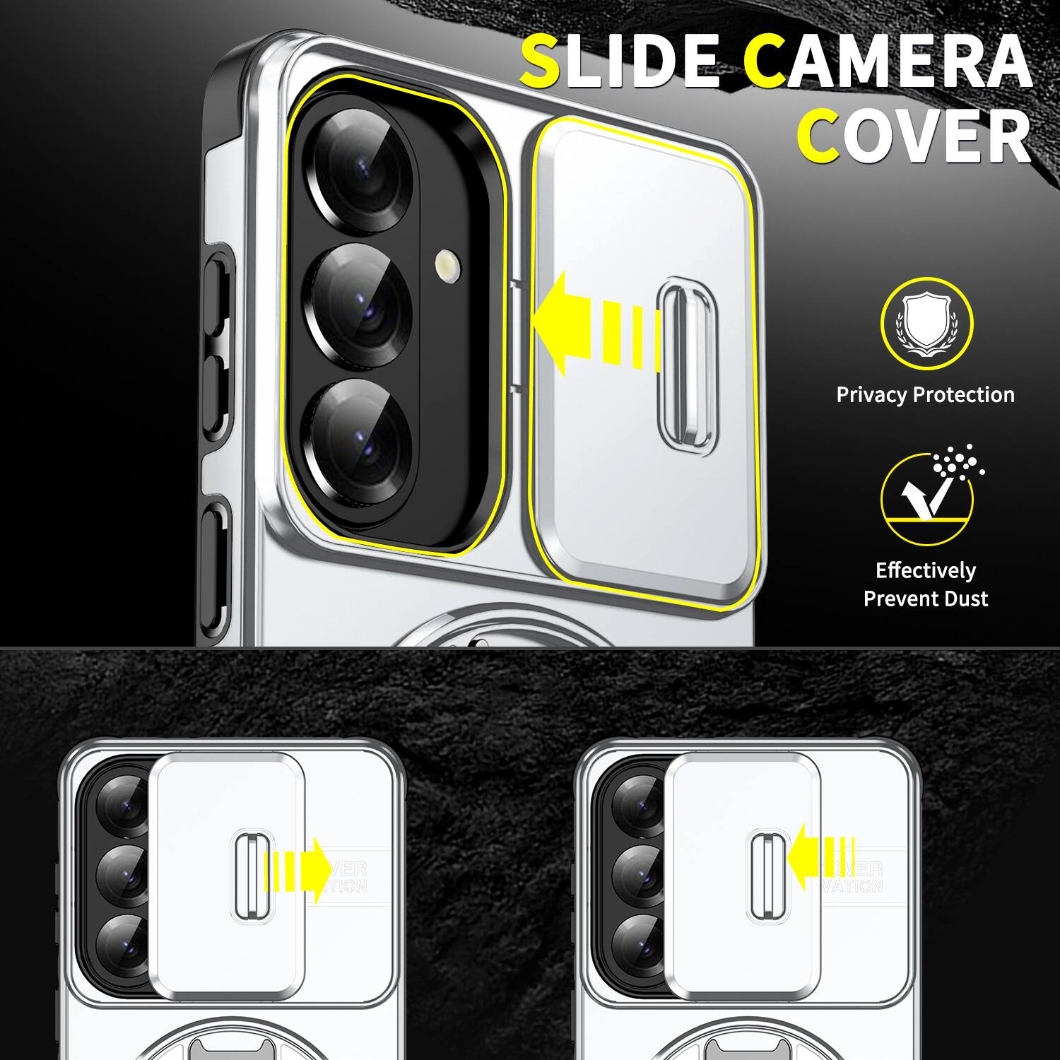 SLIDE CAMERA COVER

Privacy Protection
Effectively Prevent Dust