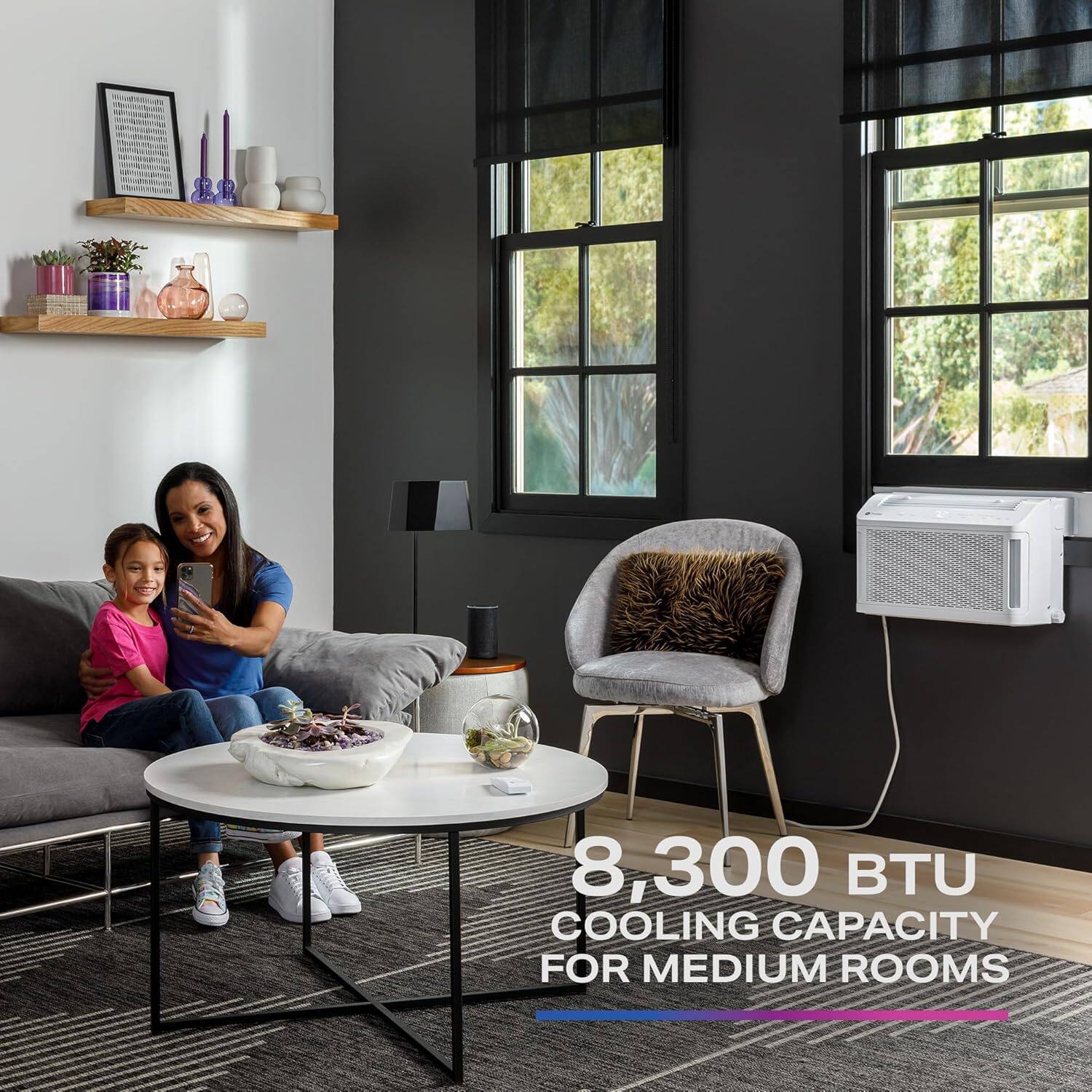 8,300 BTU COOLING CAPACITY FOR MEDIUM ROOMS