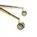 Alt View 13. OSP Home Furnishings - Legacy Office Chair in Fabric with Gold Base - Olive.