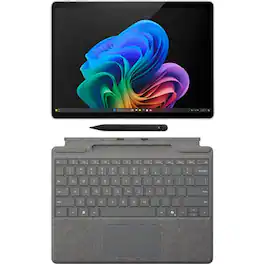 Microsoft - Surface Pro Copilot+ PC Touchscreen 13" LCD Snapdragon X Plus Processor 16GB RAM 256GB SSD (11th Edition) Plat - Platinum