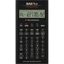 Texas Instruments - Plus Professional Financial Calculator IIBAPRO/CLM/4L1/A