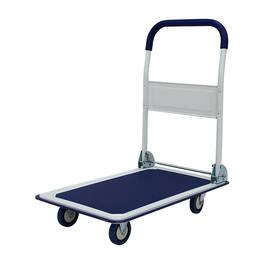 LOVMOR - 330-Lb Capacity Foldable Platform Truck Hand Cart with Wheels - Blue
