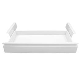 Home Collection - 22" Slide-Out Desk Drawer Organizer Tray – Under Desk Office Storage - White