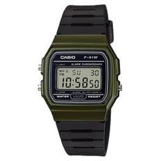 CASIO F-91W LIGHT ALARM CHRONOGRAPH
1) PM 5U 30 10:5850 MODE ALARM ON-OFF/24HR ON OFF 2H WATER WR RESIST