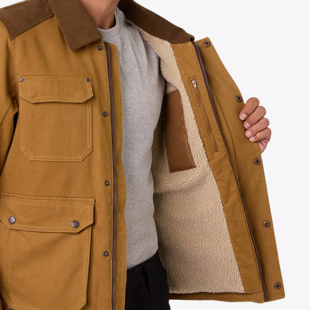 Alt View 6. Mobile Warming - Men's Ranch 3/4 Heated Jacket - Tan.