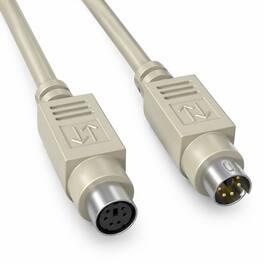 Sanoxy - 10ft Mini-DIN6 M/F PS/2 Keyboard/Mouse Extension Cable - Beige