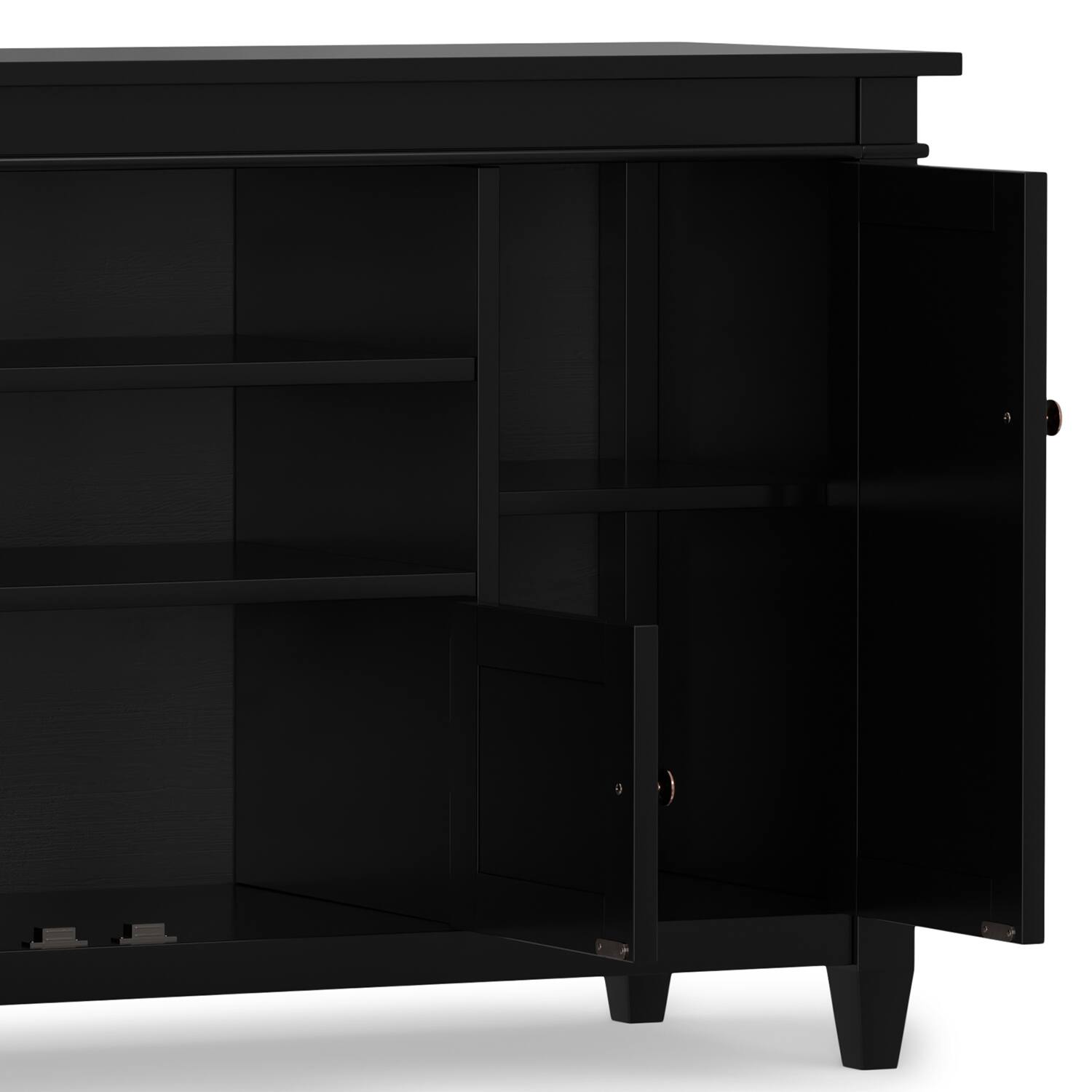 Alt View 6. Simpli Home - Carlton TV Media Stand - Black.