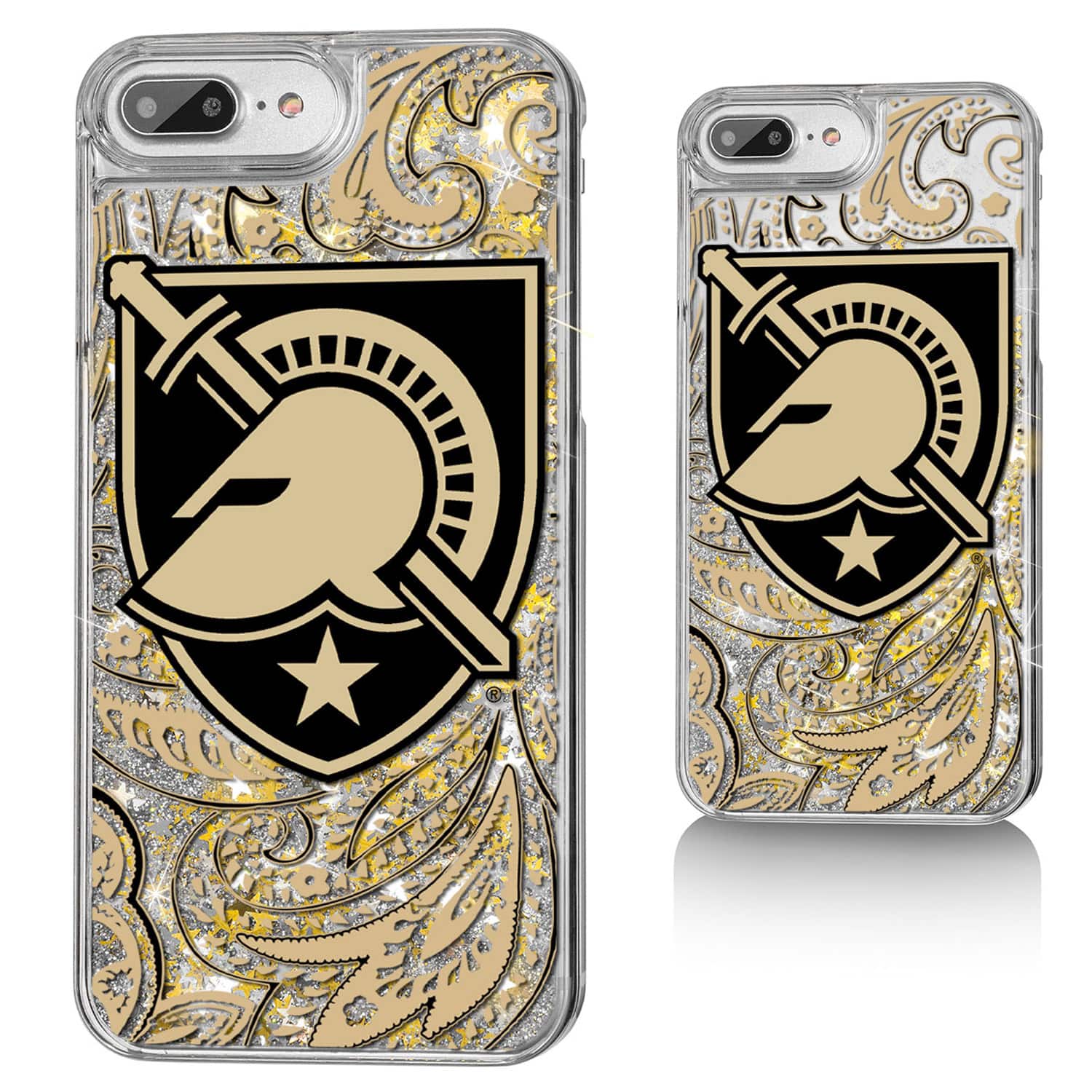 Keyscaper - Army Black Knights iPhone Glitter Paisley Design Case - Multicolor