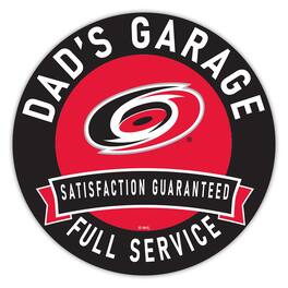 Fan Creations - Carolina Hurricanes 16" Dad's Garage Wood Sign - Multicolor