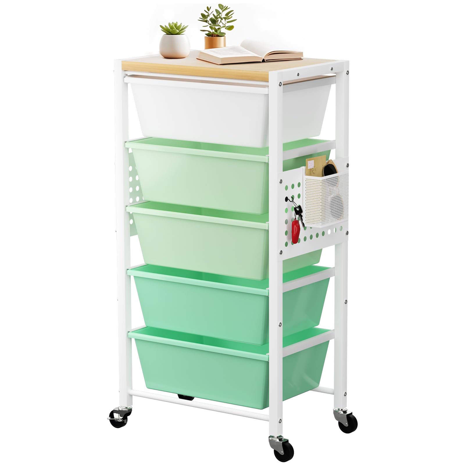 Bright Green 5-Drawer