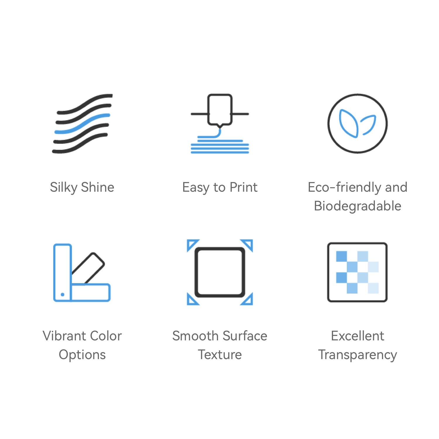 Alt View 5. Flashforge - PLA Silk Filament - Silk Red.