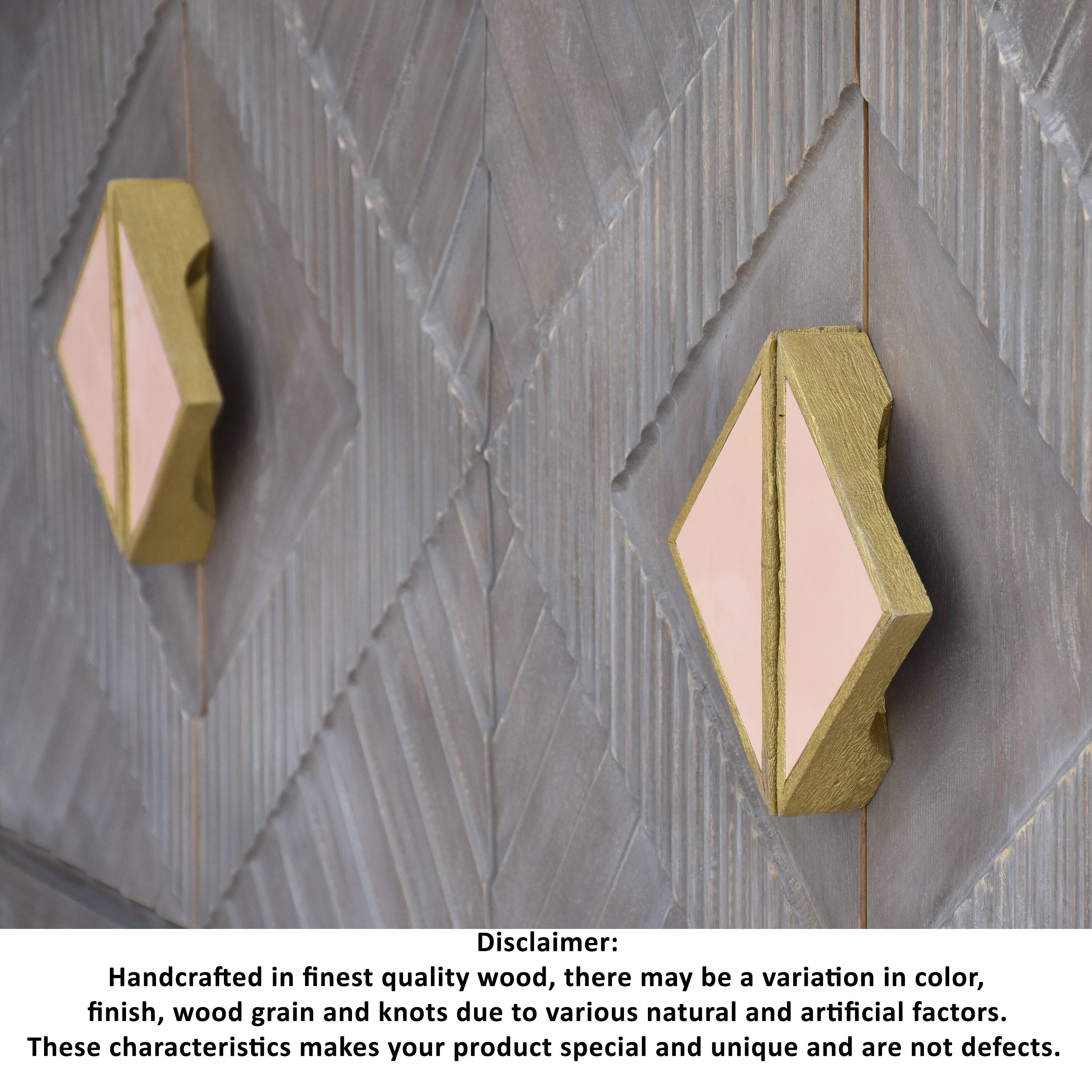 Disclaimer: Handcrafted in finest quality wood, there may be a variation in color, finish, wood grain, and knots due to various natural and artificial factors. These characteristics make your product special and unique and are not defects.