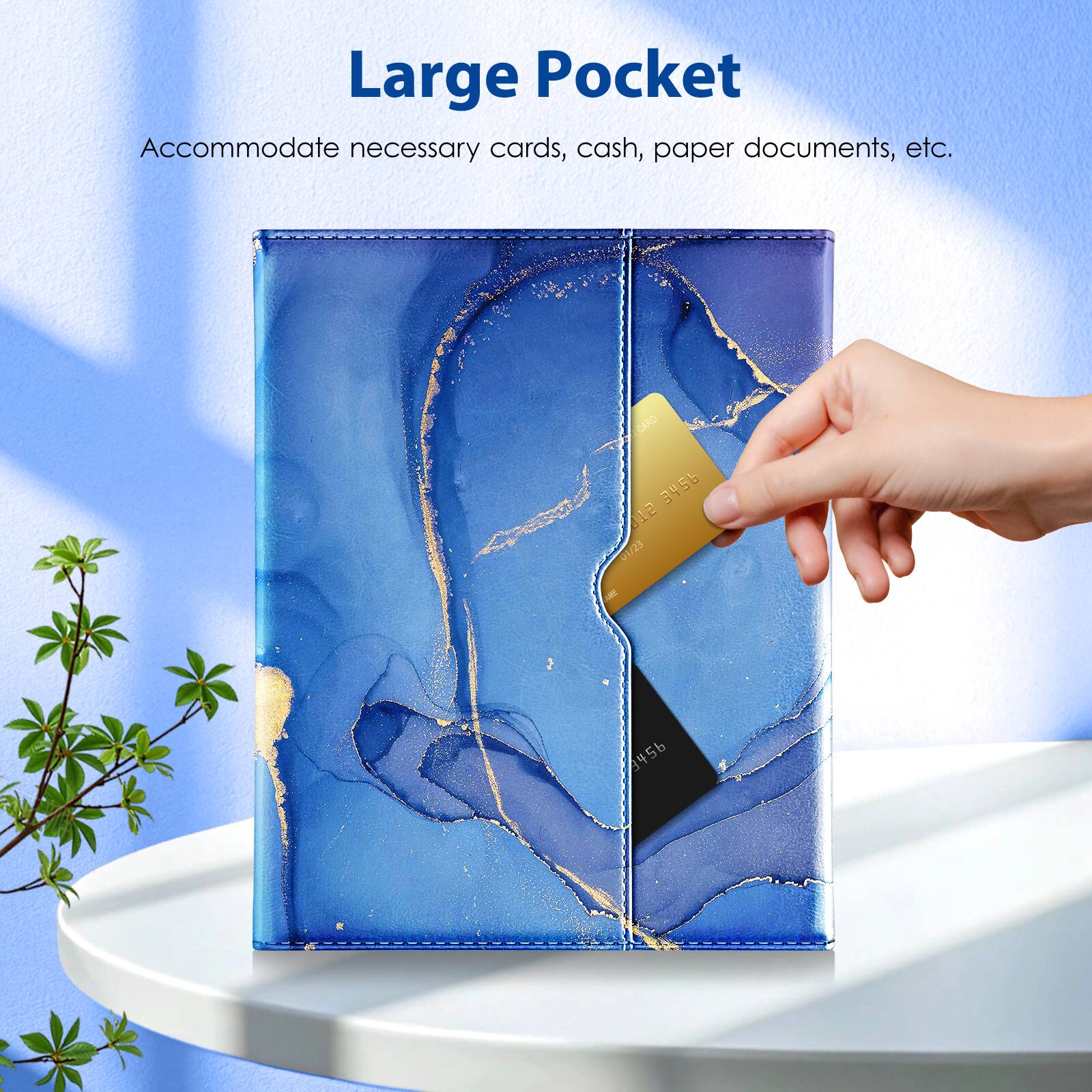 Large Pocket  
Accommodate necessary cards, cash, paper documents, etc.  
CARD 3456 1E 01/23 - 4456