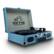 Alt View 3. Victor Audio - Victor Metro Plus Portable Dual Bluetooth® Suitcase Turntable - Turquoise.