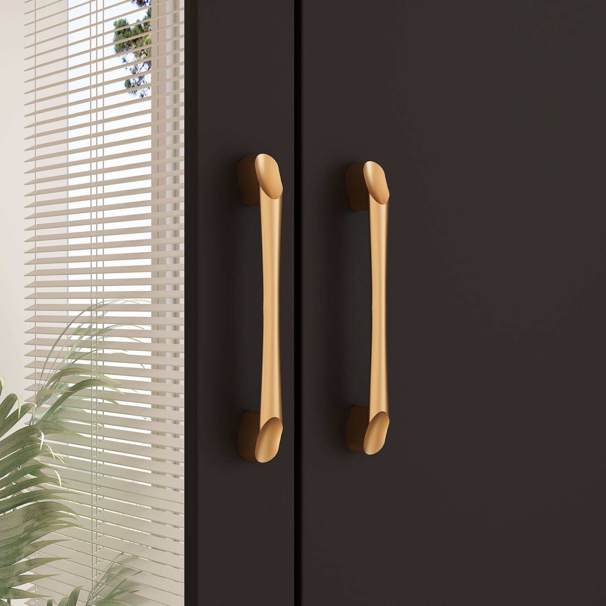 Alt View 6. FUFU & GAGA - FUFU&GAGA Freestanding Wardrobe with Mirror & Multi - Storage Armoires - Black.