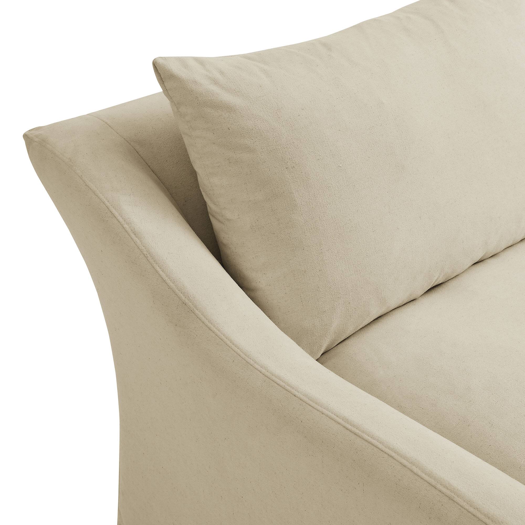 Alt View 3. Modway - Somerset 70" Linen Blend Slipcovered Loveseat by Modway - Linen.