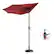 Alt View 14. Nature Spring - 9-Foot Half Round Patio Umbrella - Red.