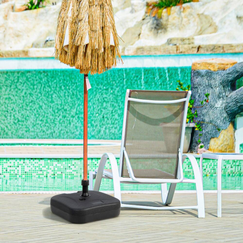 Alt View 4. Mondawe - Fillable Patio Umbrella Base with Handle Fit 1.5 Inch Umbrella Poles - Black.