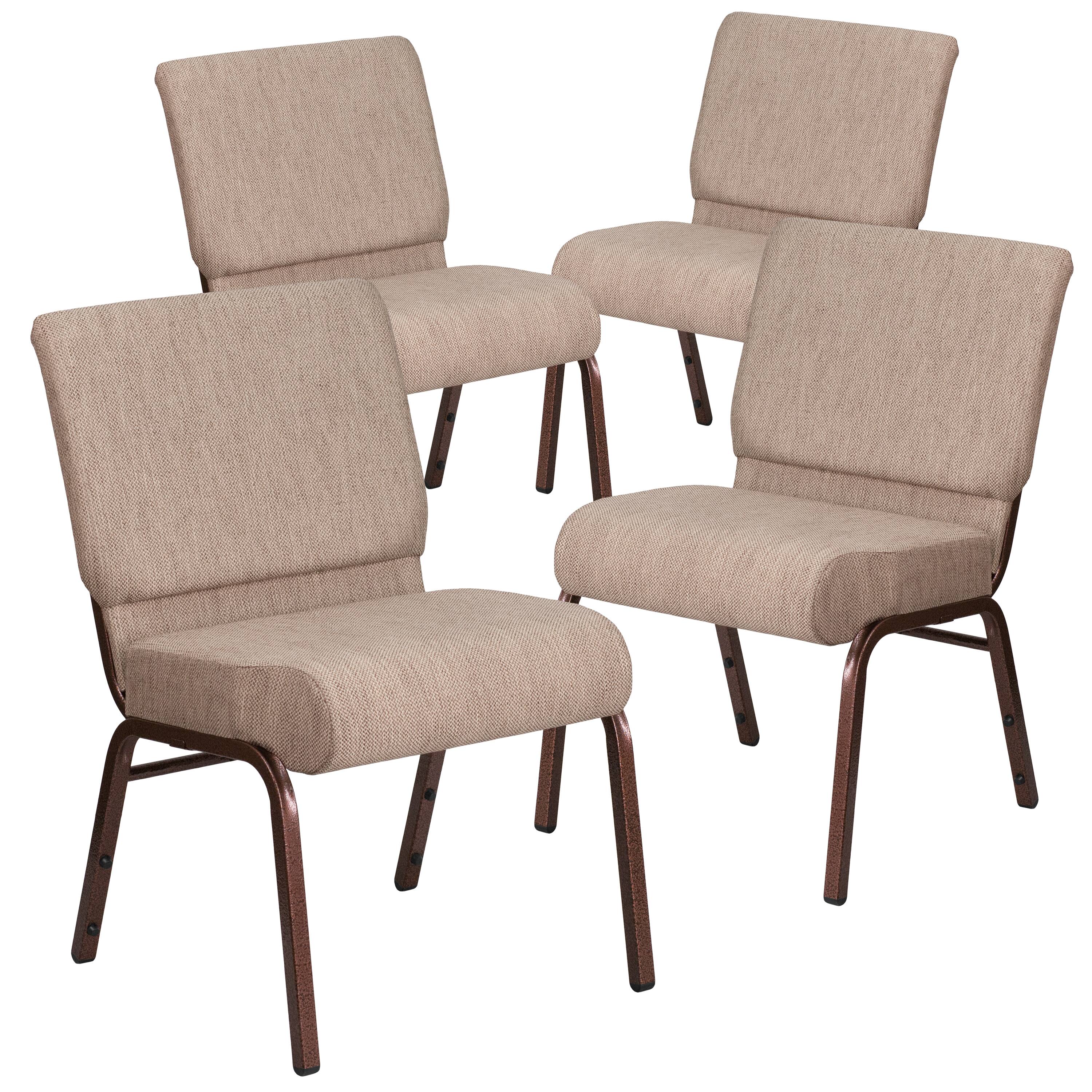 Beige Fabric/Copper Vein Frame