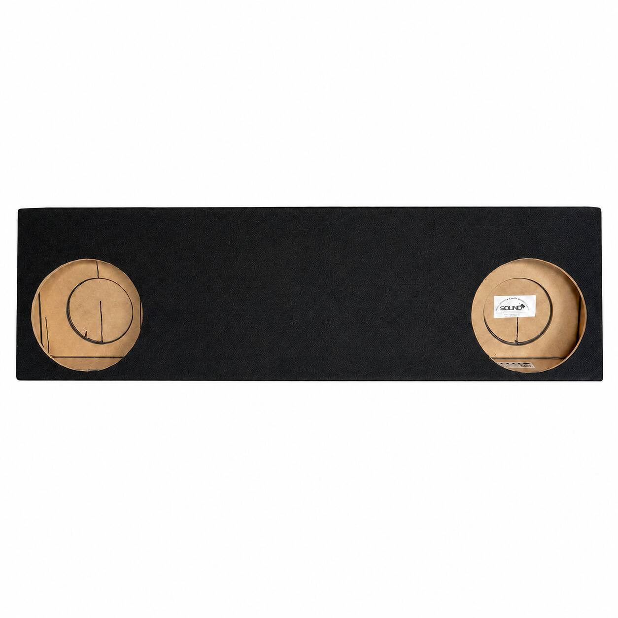 Front. SoundBox - SoundBox LCE-F009/12F, Ford F250/ F350/ F450 Crew Cab Dual 12 Subwoofer Enclosure, 2008-2016.